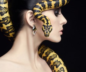 Girl with snake HD picture 05