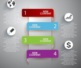 Glossy glass infographic vector template set 04