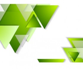Green triangle with white background vector