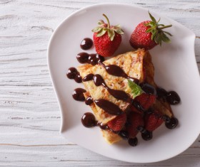 HD picture Pancakes with strawberries 03