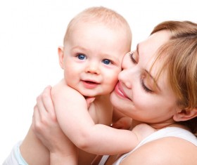 Happy Baby and his mother Stock Photo 03