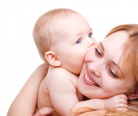 Happy Baby and his mother Stock Photo 05