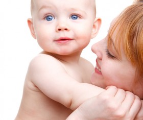 Happy Baby and his mother Stock Photo 06