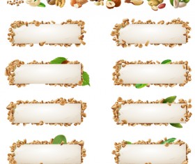 Healthy food banners vectors 09