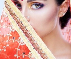 Indian flirtatious woman Stock Photo