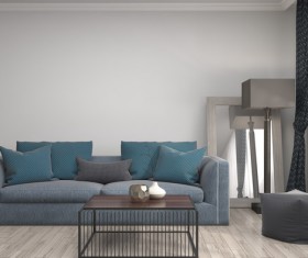 Interior with sofa and chair Stock Photo 02