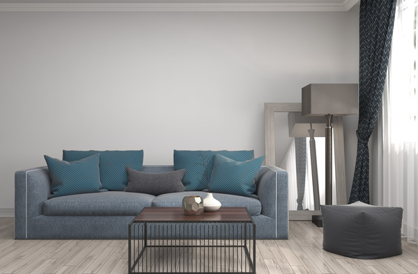 Interior with sofa and chair Stock Photo 02