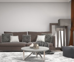 Interior with sofa and chair Stock Photo 03