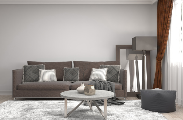 Interior with sofa and chair Stock Photo 03