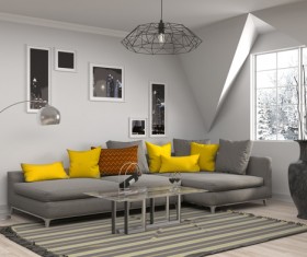 Interior with sofa and chair Stock Photo 10