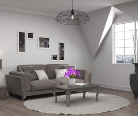 Interior with sofa and chair Stock Photo 11