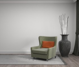 Interior with sofa and chair Stock Photo 12