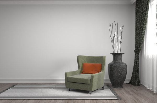Interior with sofa and chair Stock Photo 12