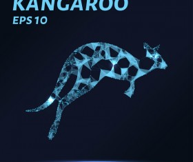 Kangaroo with points lines 3D vector