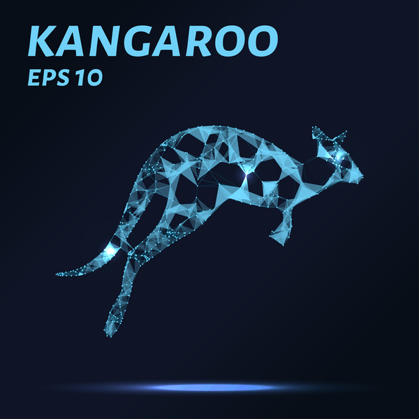 Kangaroo with points lines 3D vector