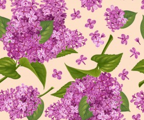 Lilac seamless pattern template vector 02
