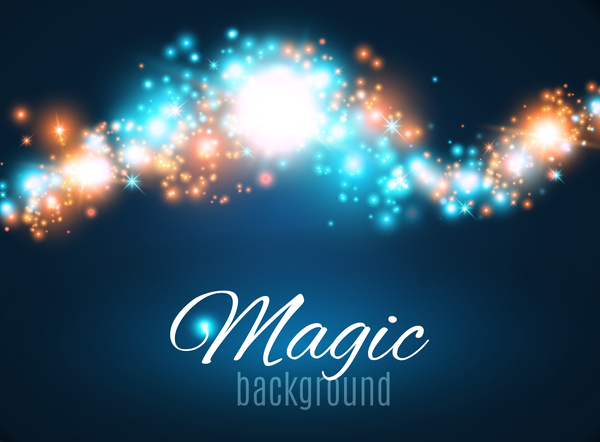 Magic light shine background vector 02