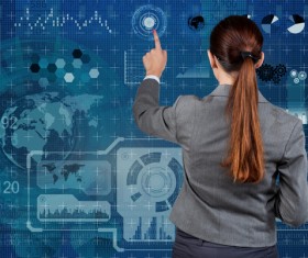 Master the advanced technology business woman Stock Photo 14