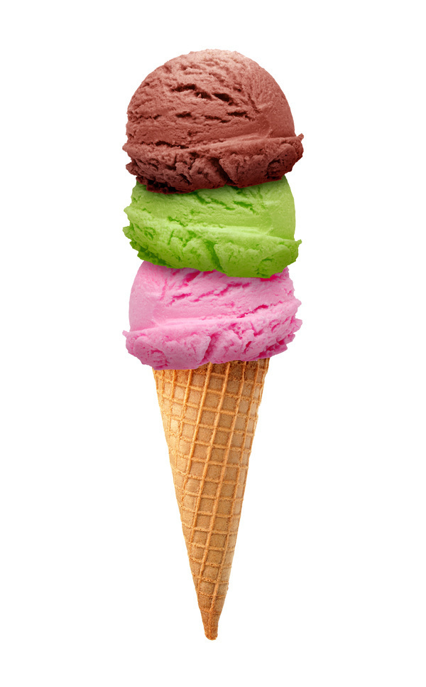 Mixed ice cream Stock Photo 01