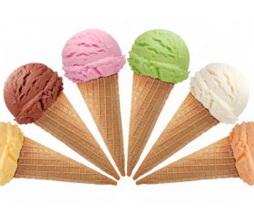 Mixed ice cream Stock Photo 02