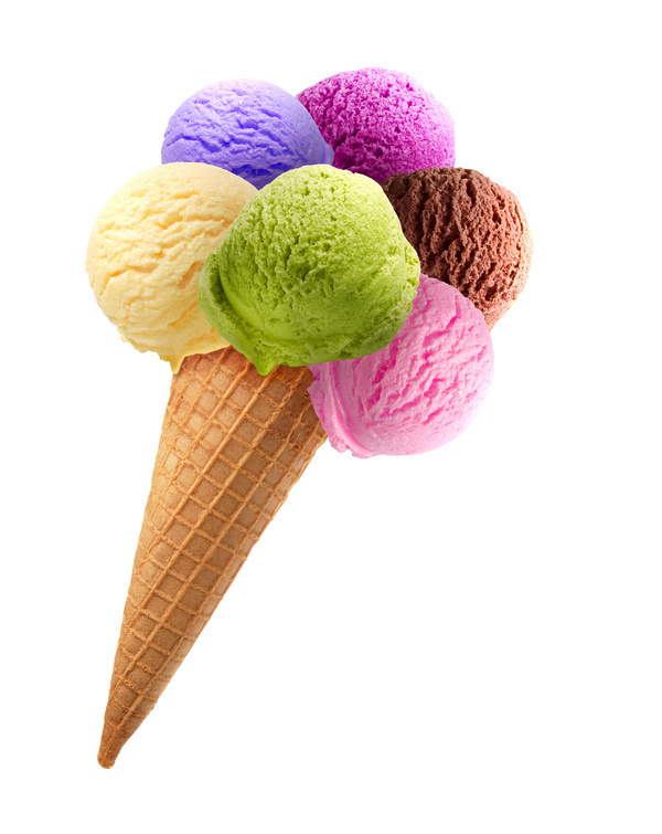 Mixed ice cream Stock Photo 03