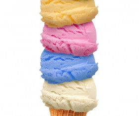 Mixed ice cream Stock Photo 04