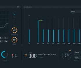 Modern Virtual Instruments UI Psd Material