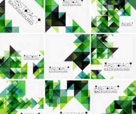 Modern triangle with abstract background vector
