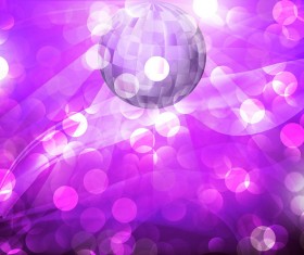 Neon ball with halation background vector 02
