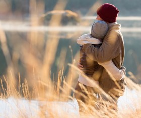 Non-mainstream love hugs Stock Photo