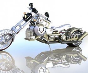 Off-road motorcycle Stock Photo