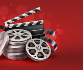 Online cinema background design vector 03