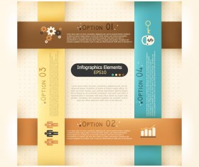 Origami options infographic template vector 10