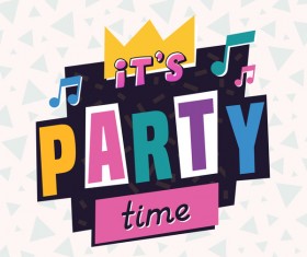 Party time label vector