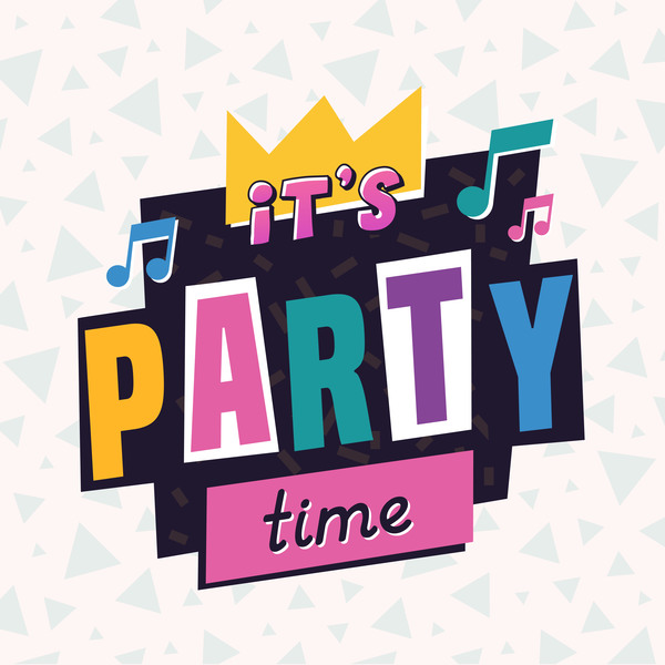 Party time label vector