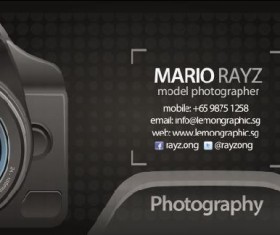 Photographer Business Card Psd Template