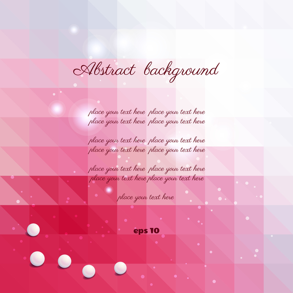Pink elegant abstract background vector 01
