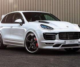 Porsche White Car Stock Photo