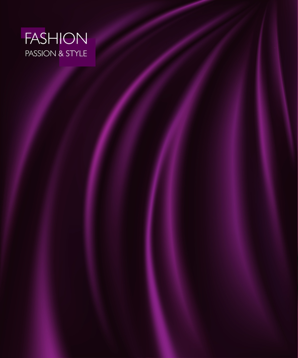 Purple smooth silk background vector 02
