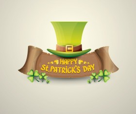 Retro saint patricks day labels vector 04