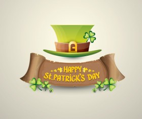 Retro saint patricks day labels vector 05