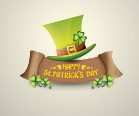 Retro saint patricks day labels vector 06
