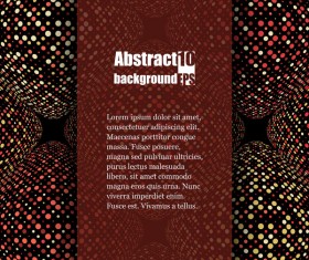 Round dots pattern with abstract background vector 03