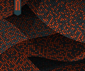 Round dots pattern with abstract background vector 10