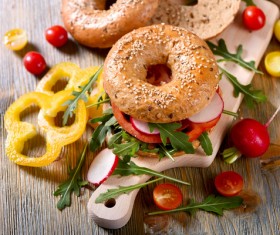 Rye whole grain fresh sandwich HD picture 03