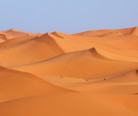 Sand dunes of Sahara desert Stock Photo 02