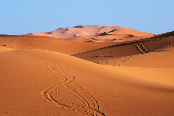 Sand dunes of Sahara desert Stock Photo 03