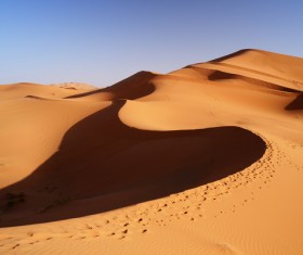 Sand dunes of Sahara desert Stock Photo 04