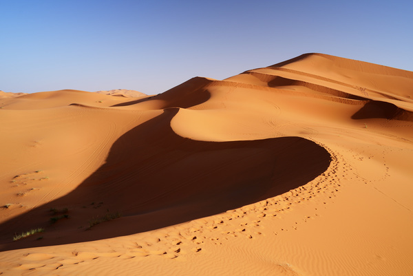 Sand dunes of Sahara desert Stock Photo 04