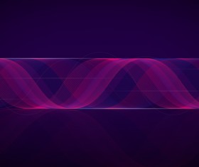Scroll wavy abstract background vector 02